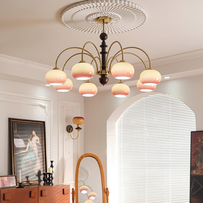 Julian Bauhaus Persimmon Chandelier | BOGO Sale