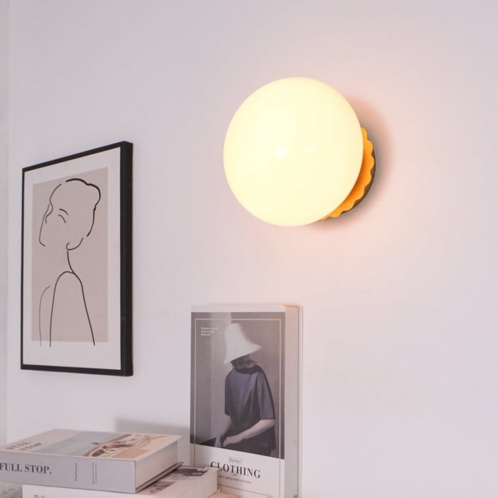 Victoria Bauhaus Glass Sphere Wall Light | BOGO Sale