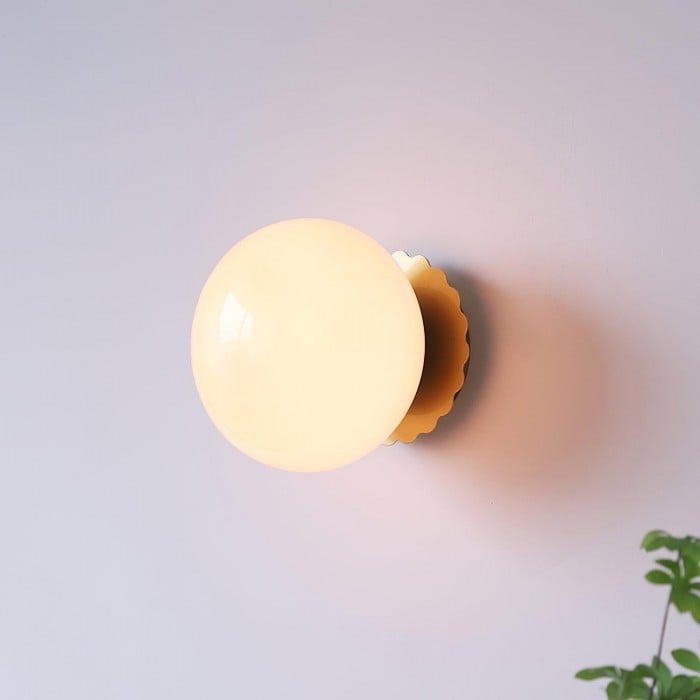 Victoria Bauhaus Glass Sphere Wall Light | BOGO Sale