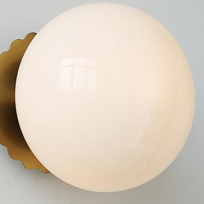 Victoria Bauhaus Glass Sphere Wall Light | BOGO Sale