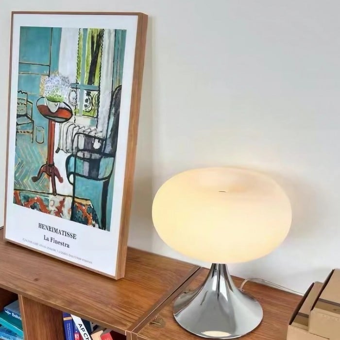 Aurelia Bauhaus Apple-Shaped Glass Table Lamp | BOGO Sale