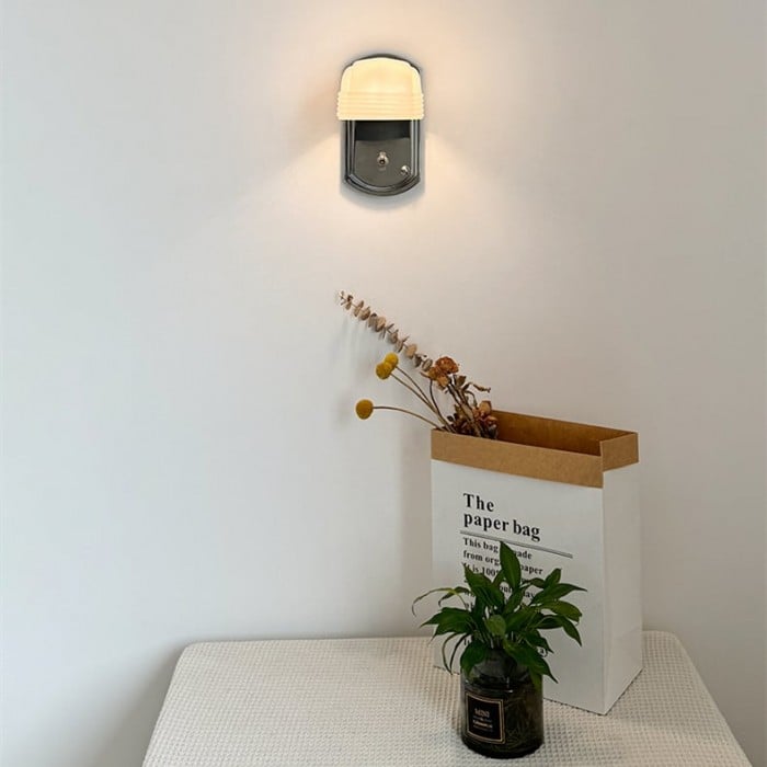 Natalia Bauhaus White Glass Wall Lamp | BOGO Sale