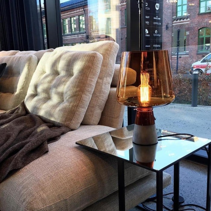 Raymund Industrial Glass Table Lamp | BOGO Sale