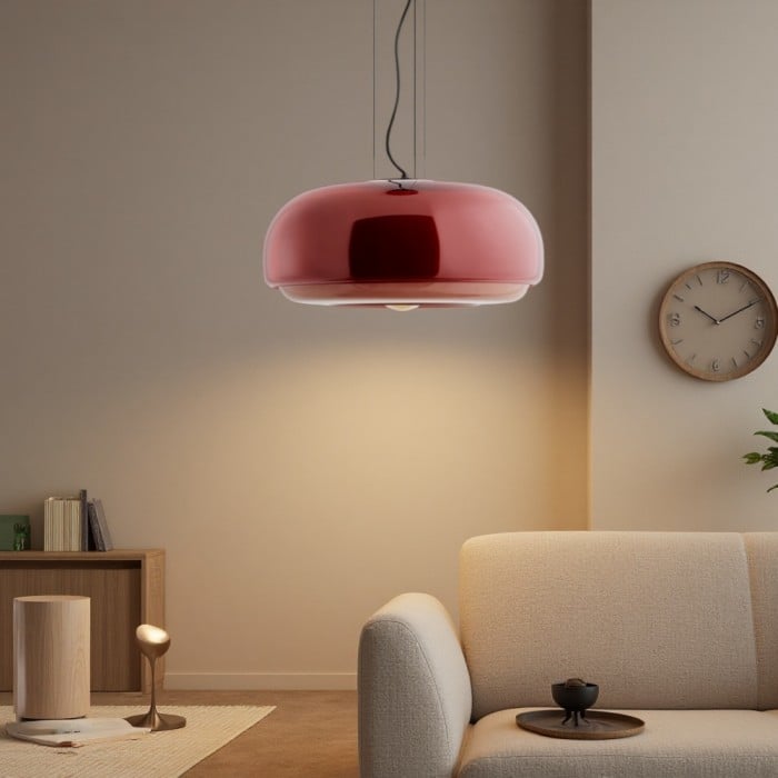 Rossi Macaron Stained Glass Bowl Pendant Light | BOGO Sale