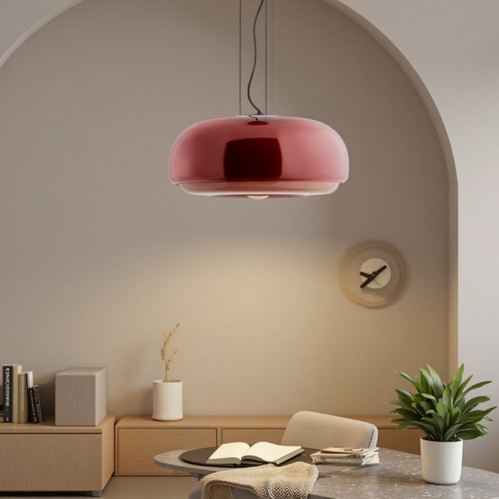 Rossi Macaron Stained Glass Bowl Pendant Light | BOGO Sale