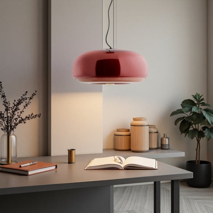 Rossi Macaron Stained Glass Bowl Pendant Light | BOGO Sale