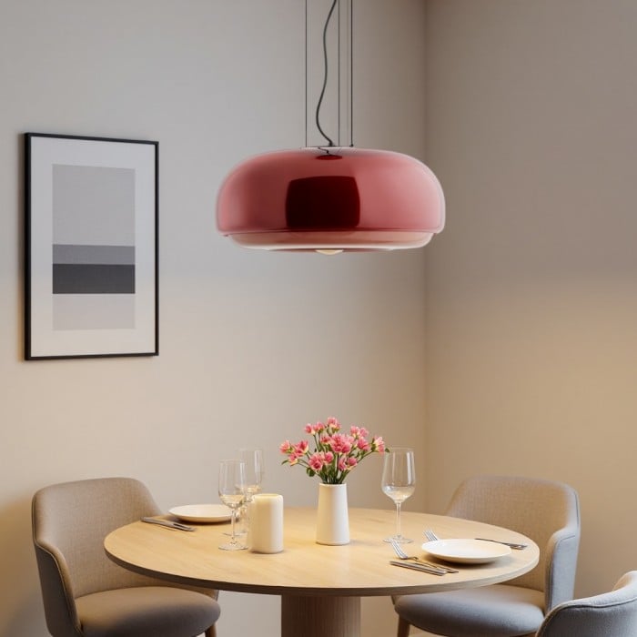 Rossi Macaron Stained Glass Bowl Pendant Light | BOGO Sale