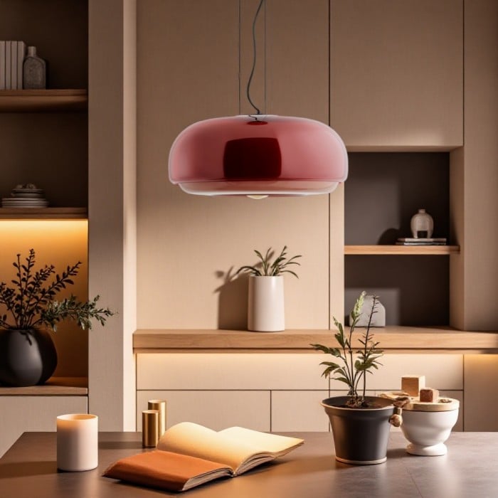 Rossi Macaron Stained Glass Bowl Pendant Light | BOGO Sale