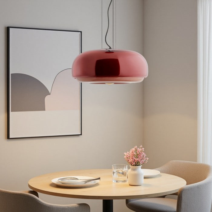 Rossi Macaron Stained Glass Bowl Pendant Light | BOGO Sale