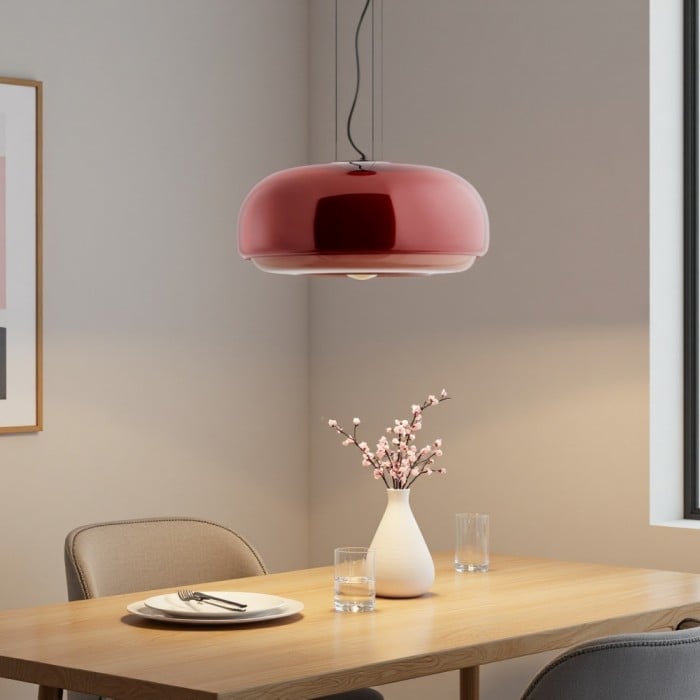 Rossi Macaron Stained Glass Bowl Pendant Light | BOGO Sale