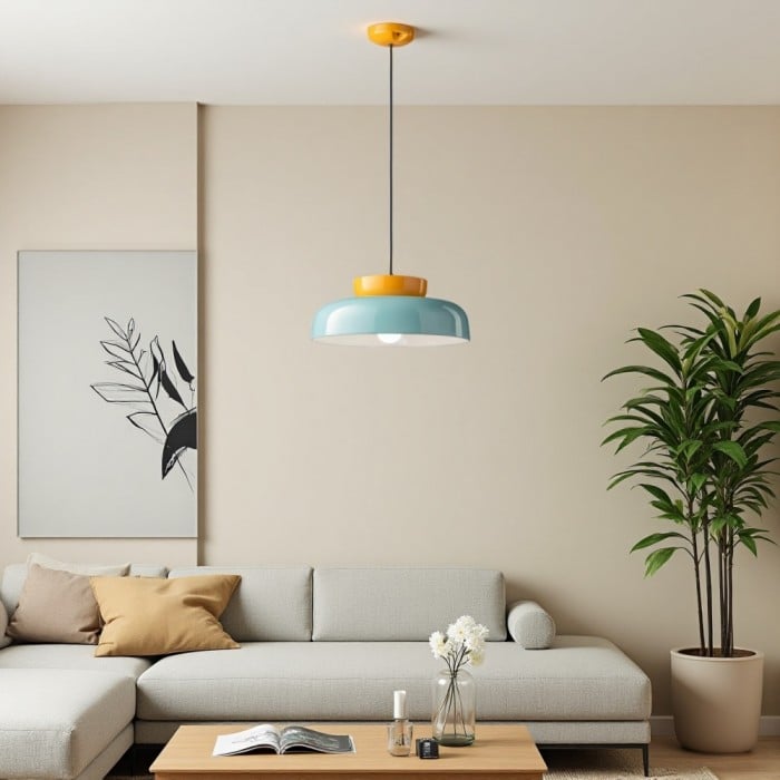 Alessandra Bauhaus Style Pendant Light Disk Lamp | BOGO Sale