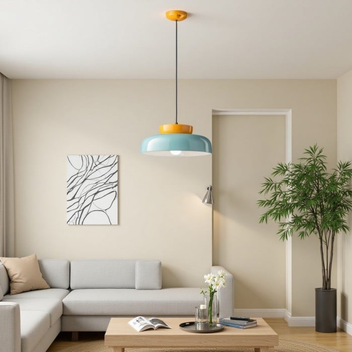 Alessandra Bauhaus Style Pendant Light Disk Lamp | BOGO Sale