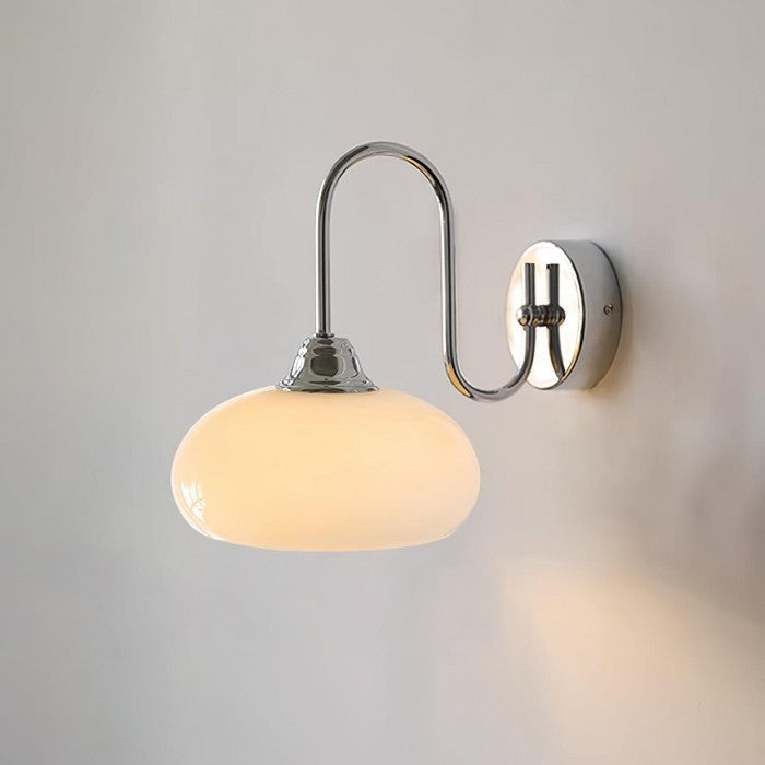 Arabella Bauhaus Glass Shade Curved Wall Sconce| BOGO Sale