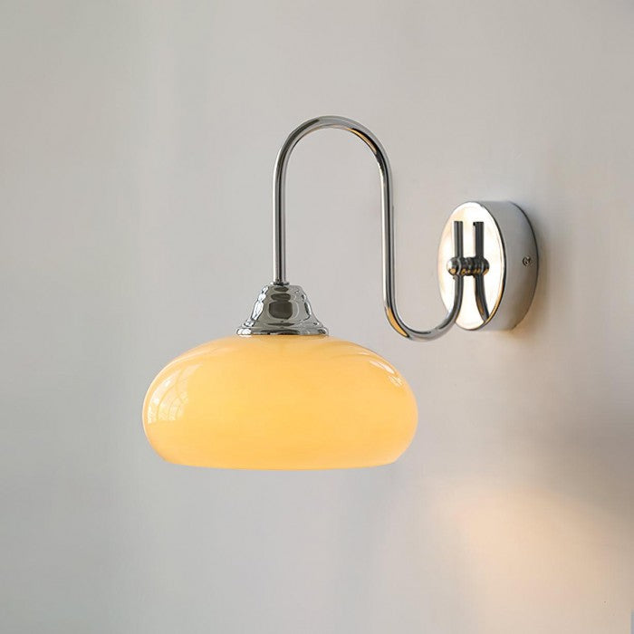 Arabella Bauhaus Glass Shade Curved Wall Sconce| BOGO Sale