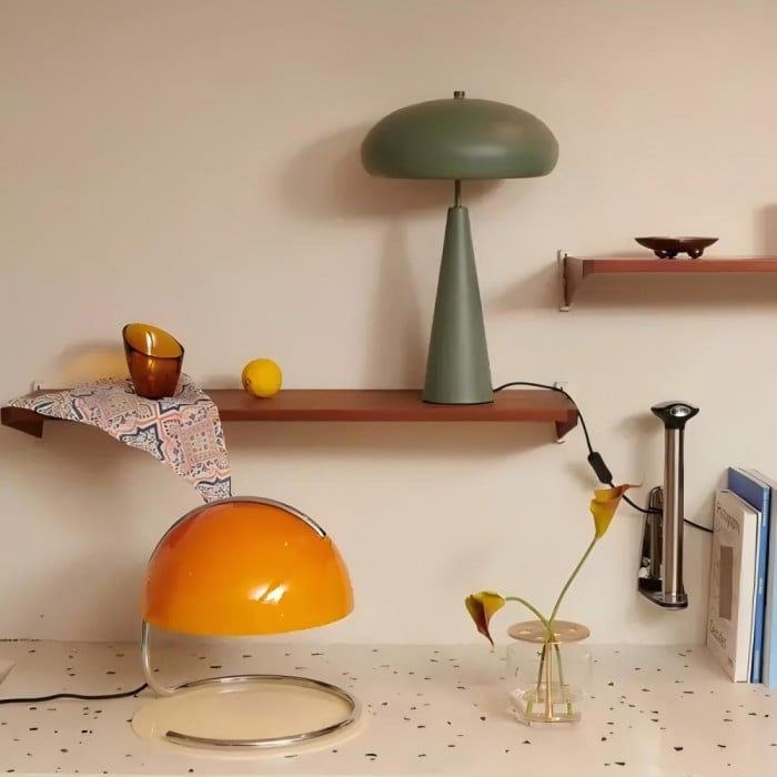 Theo Bauhaus Pudding Glass Table Lamp | BOGO Sale