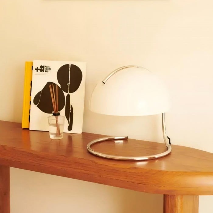 Theo Bauhaus Pudding Glass Table Lamp | BOGO Sale
